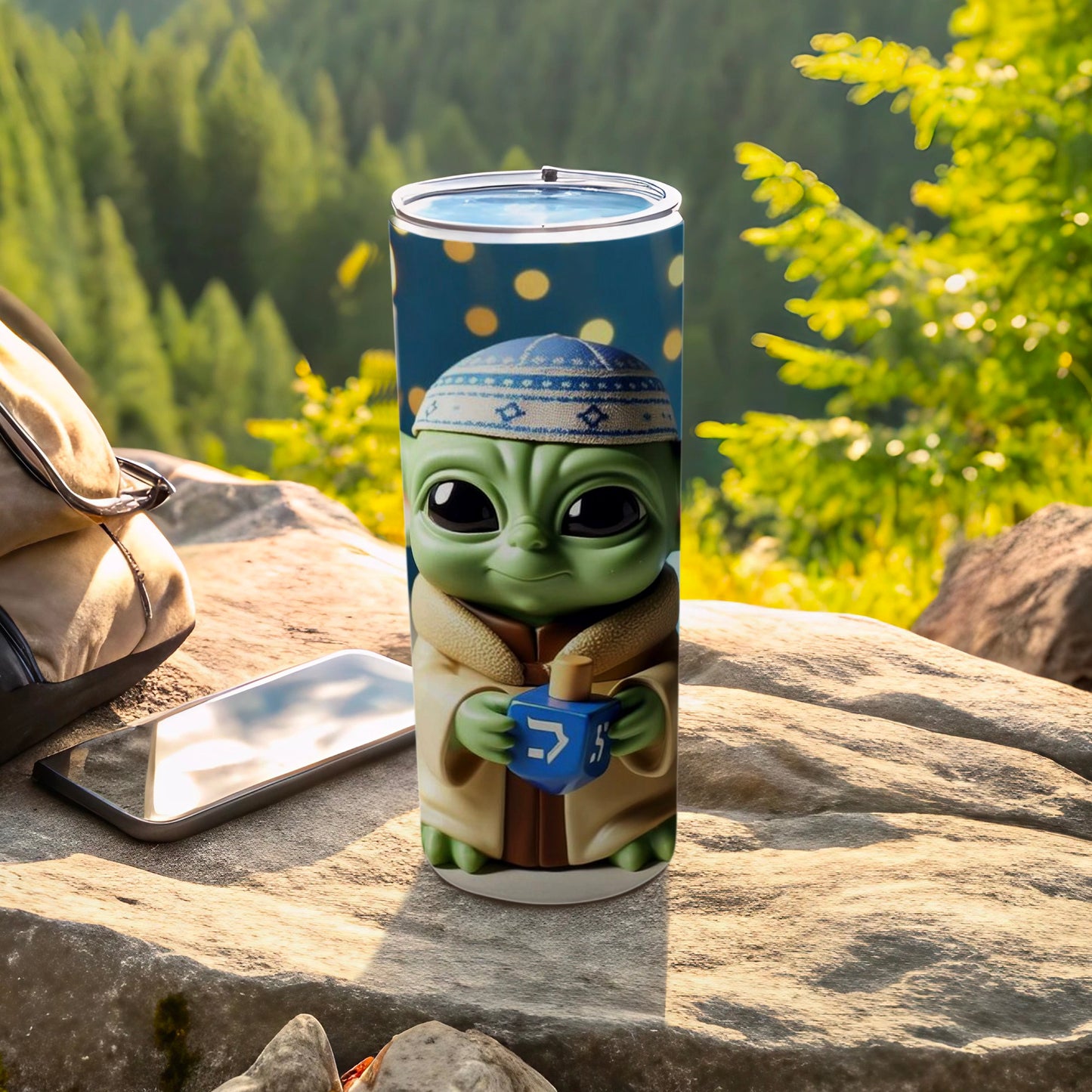 Adorable Alien Character Design Insulated Travel Tumbler