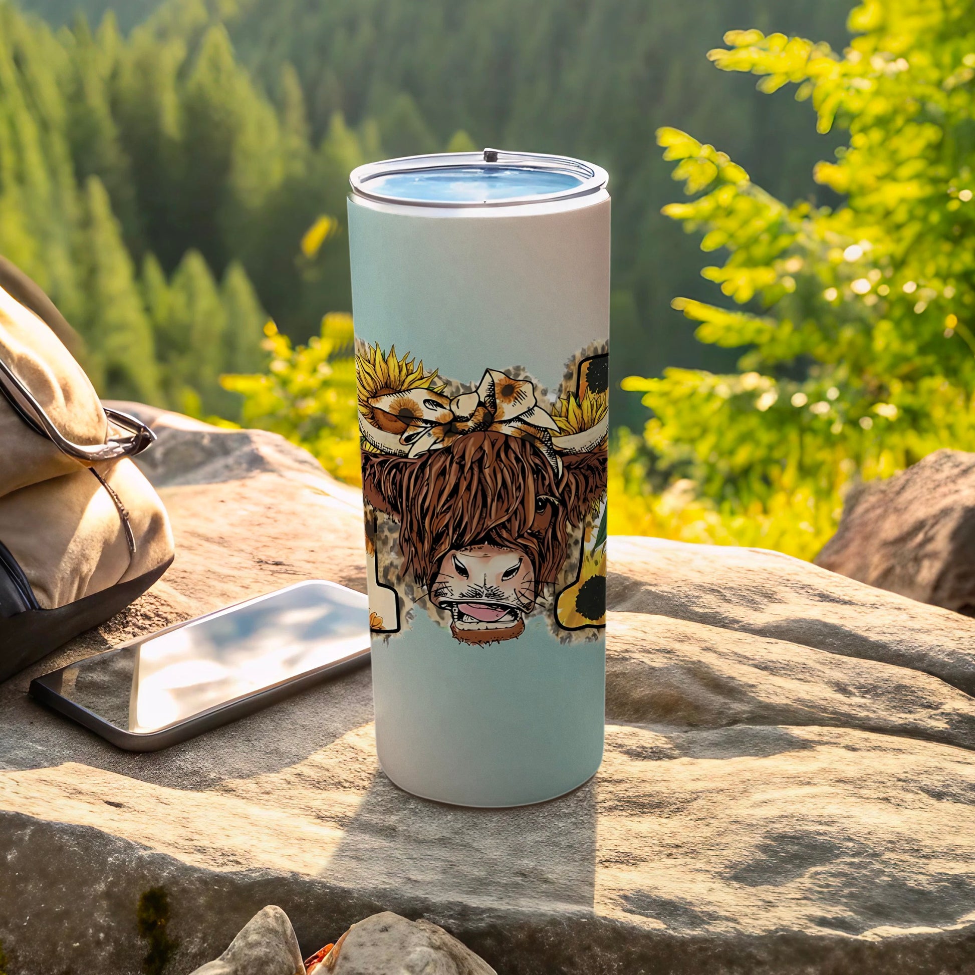 Adorable Highland Cow Stainless Steel Tumbler 20oz