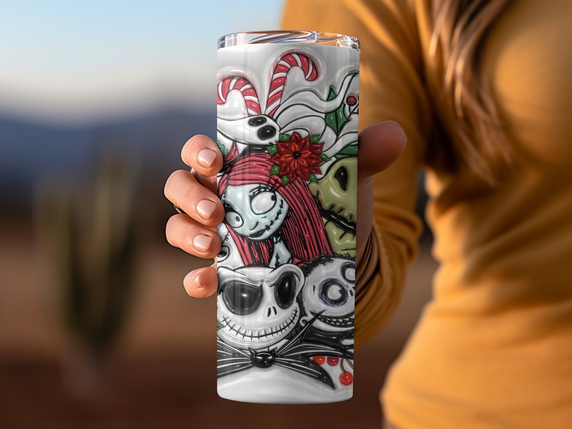 Festive Halloween Characters Design Tumbler Cup