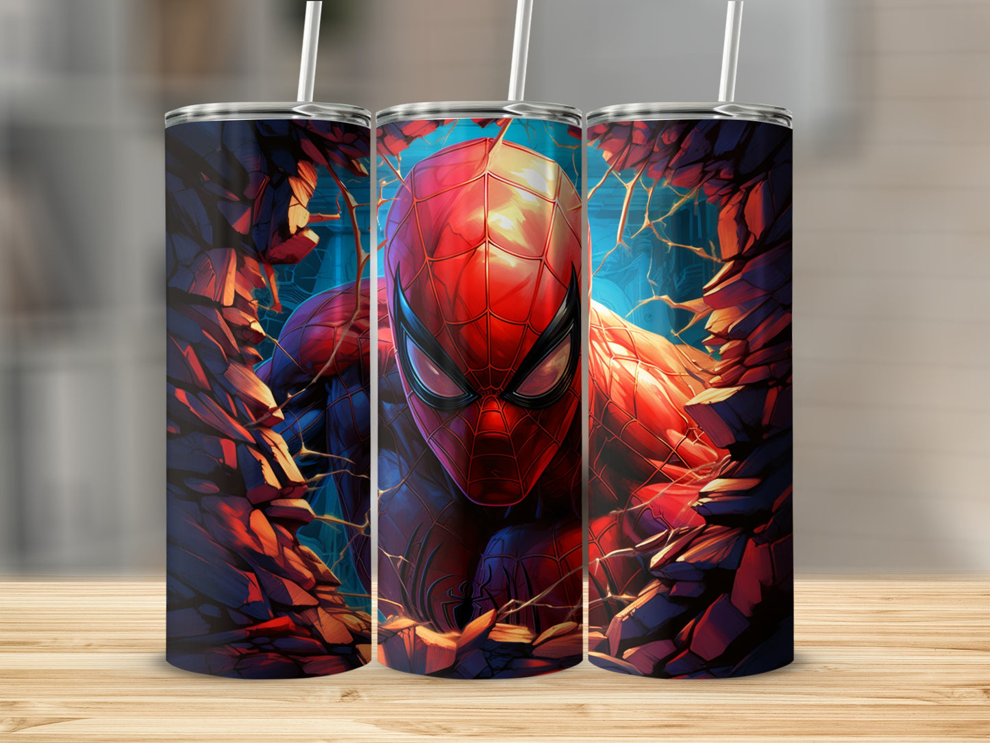 Stunning Superhero Breakthrough Tumbler Design for Fans