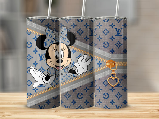 Minnie Mouse and Designer Pattern Tumbler