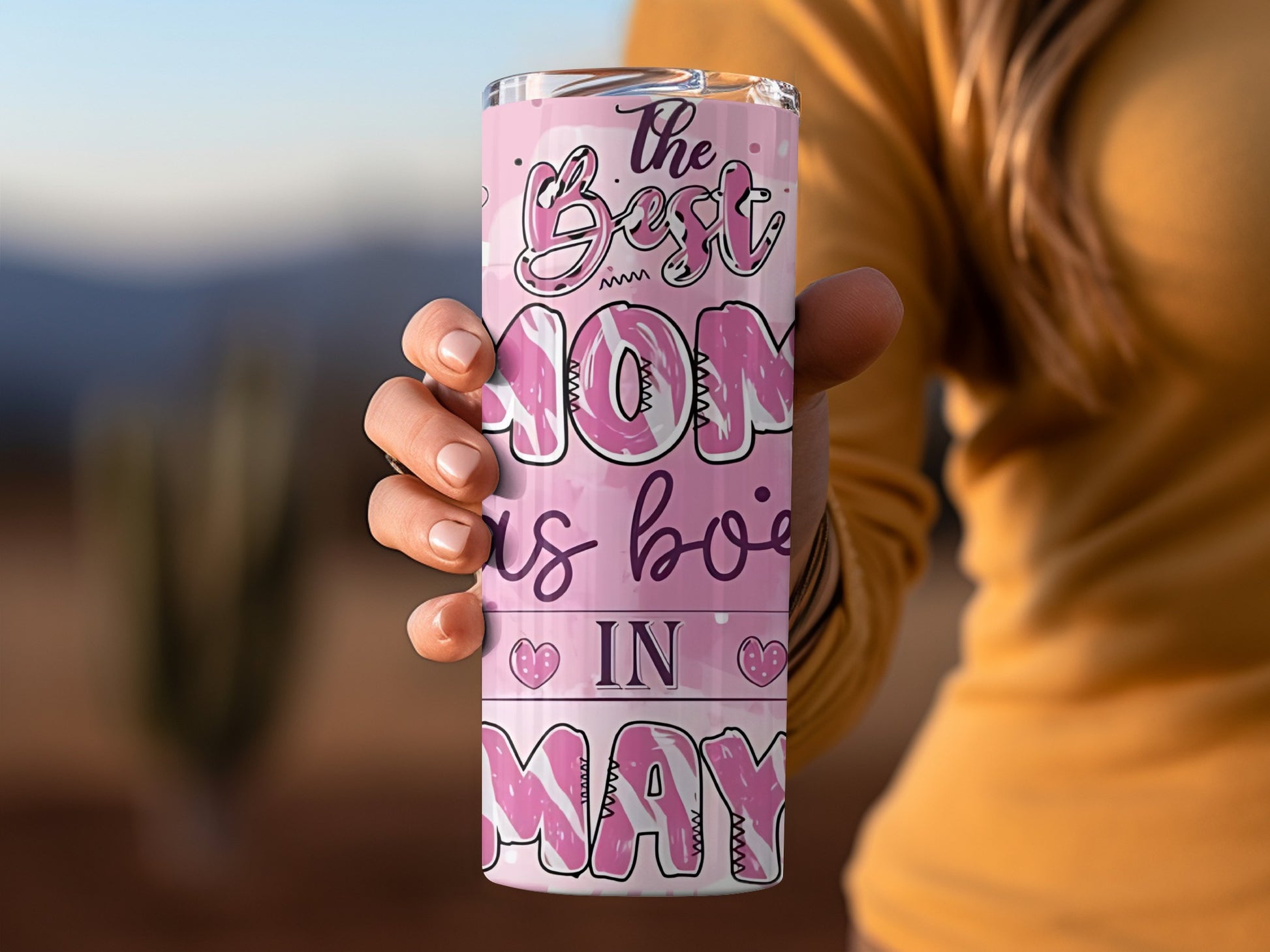 The Best Mom Was Born In May Tumbler Cup Gift