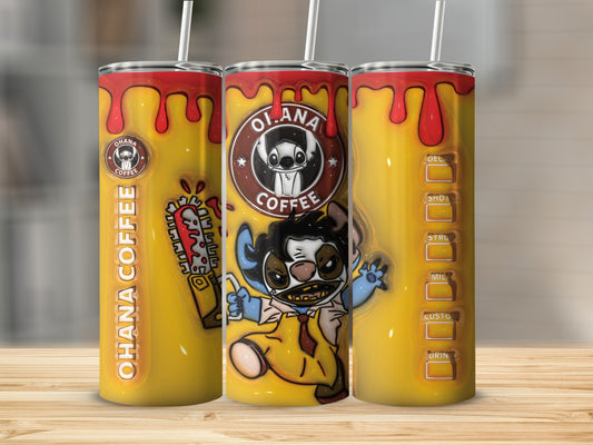 Alien Themed Customizable Coffee Tumbler