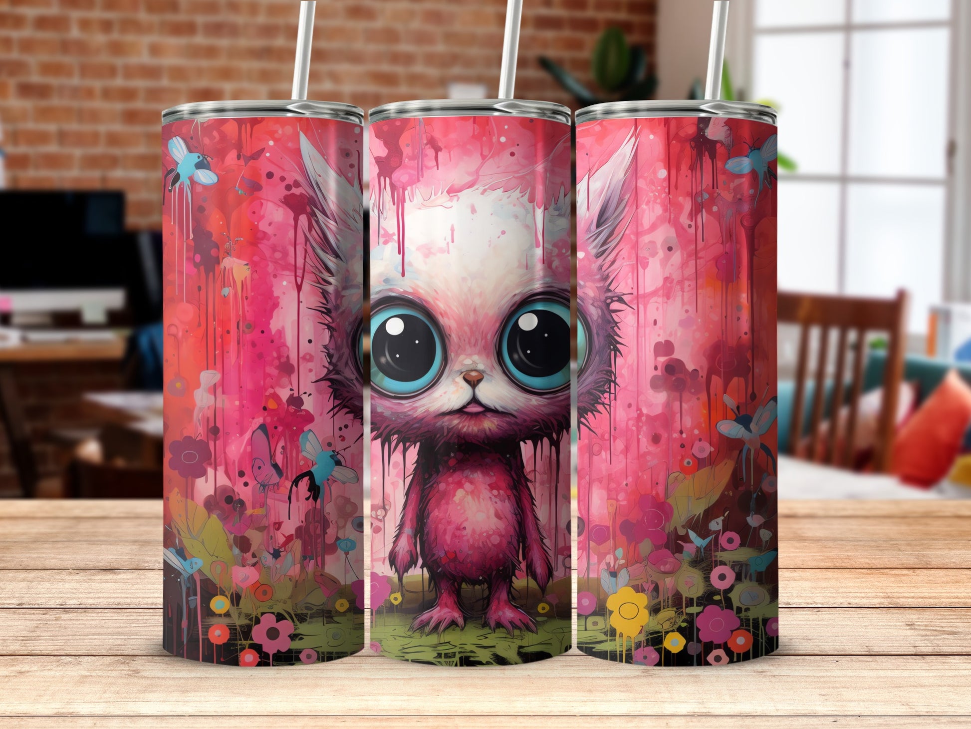 Big Eyed Pink Creature Fantasy Art Drip Floral Tumbler product type
cute animal
pink creature
big eyes
fantasy art
cartoon character
whimsical design
drip paint
floral pattern
butterflies artwork
kawaii aesthetic
unique artwork
bright colors
abstract background
pop art style
mystical creature
garden theme
fun artwork
vibrant design
enchanted forest
magical creature