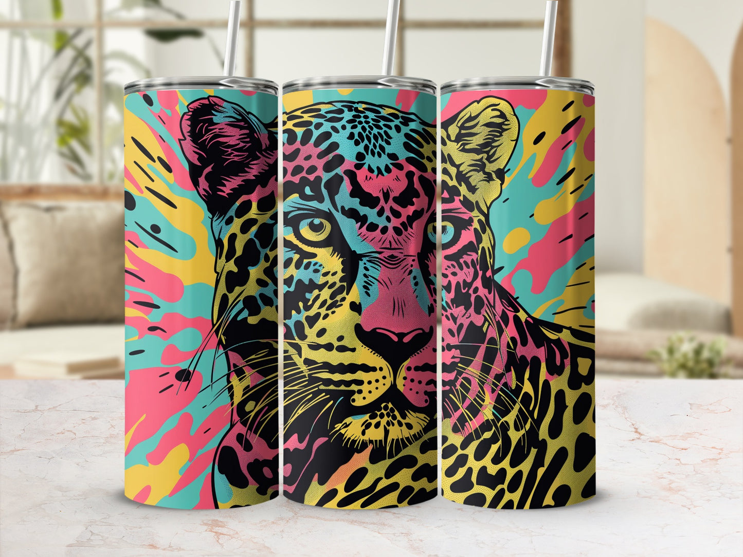 Vibrant Pop Art Leopard Head Dynamic Colors Product Type
leopard
pop art
colorful
tumbler
vibrant
animal print
big cat
modern art
abstract design
trendy
gift idea
drinkware
beverage holder
reusable cup
unique design
wildlife art
cool print
custom gift
stylish accessory
contemporary art