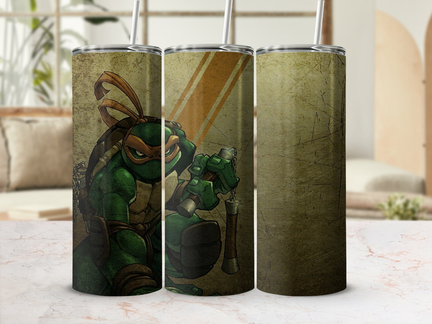 Ninja Turtle Design Insulated Tumbler Set 20oz