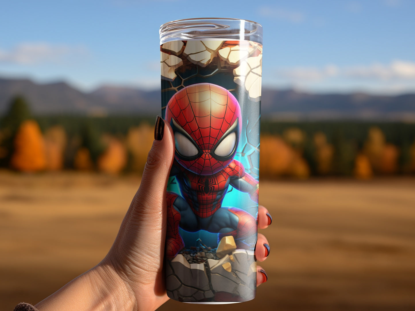 Spider Hero Breakthrough Design Tumbler