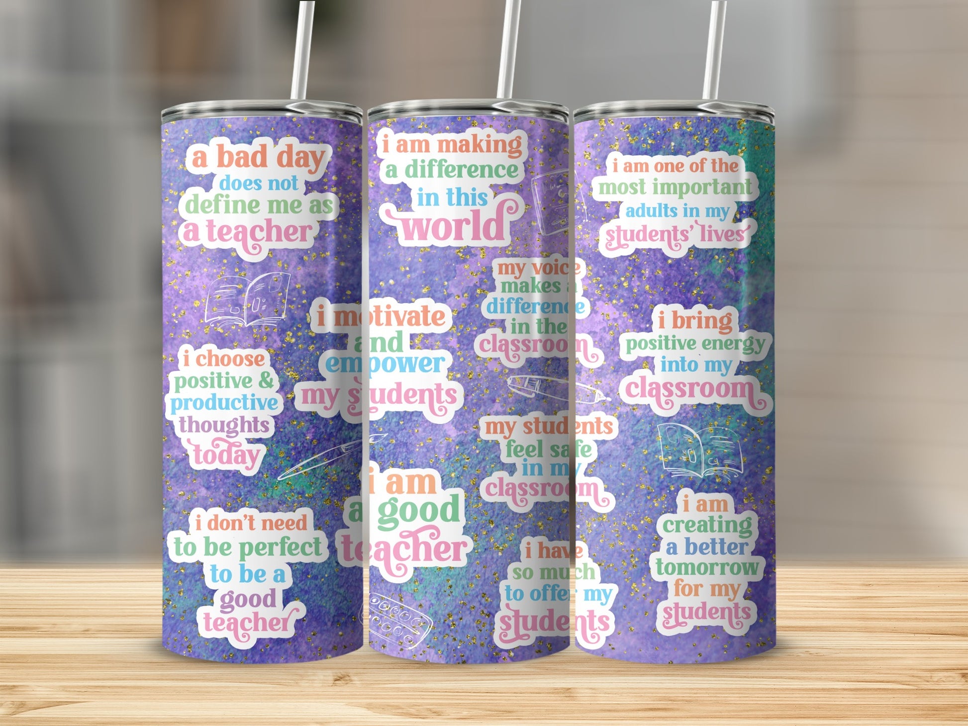Inspirational Quotes for Teachers Classroom Tumbler
