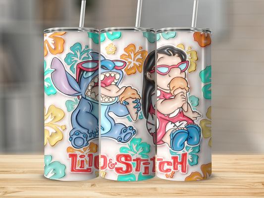 Lilo and Stitch Colorful Design Tumbler for All Ages