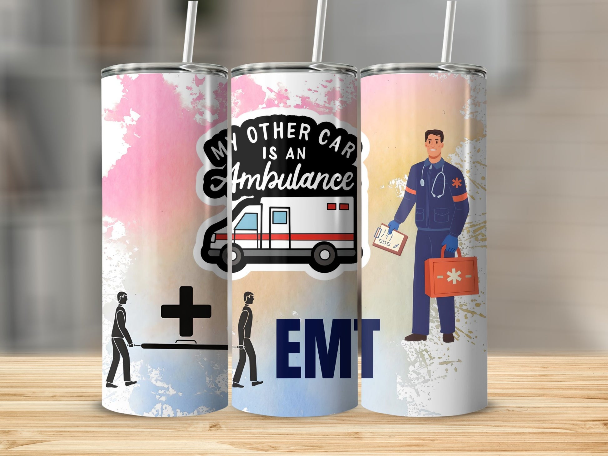My Other Car Is An Ambulance Themed EMT Tumbler