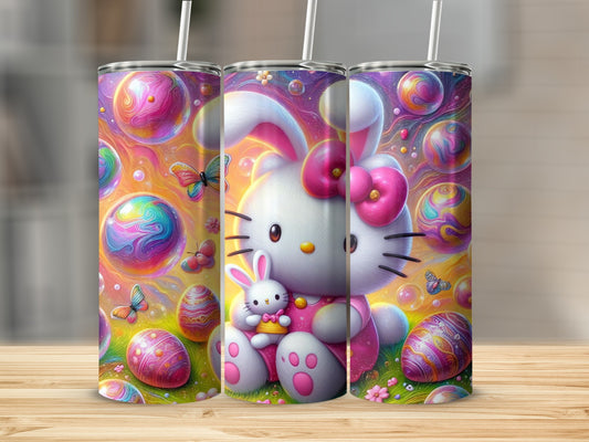 Hello Kitty Easter Bunny Colorful Eggs Butterflies Bubbles Product Type