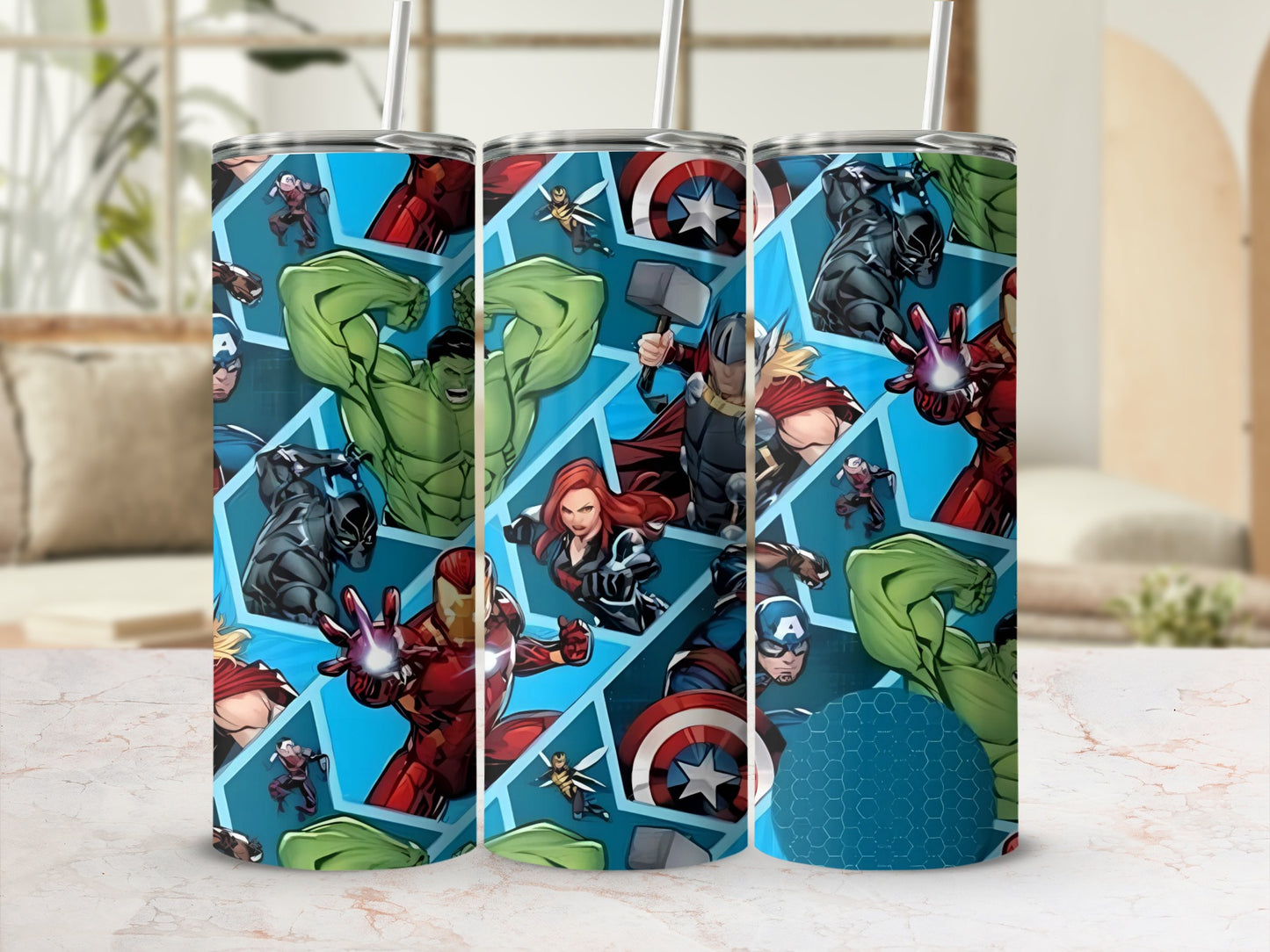 Marvel Avengers Superhero Stainless Steel Tumbler