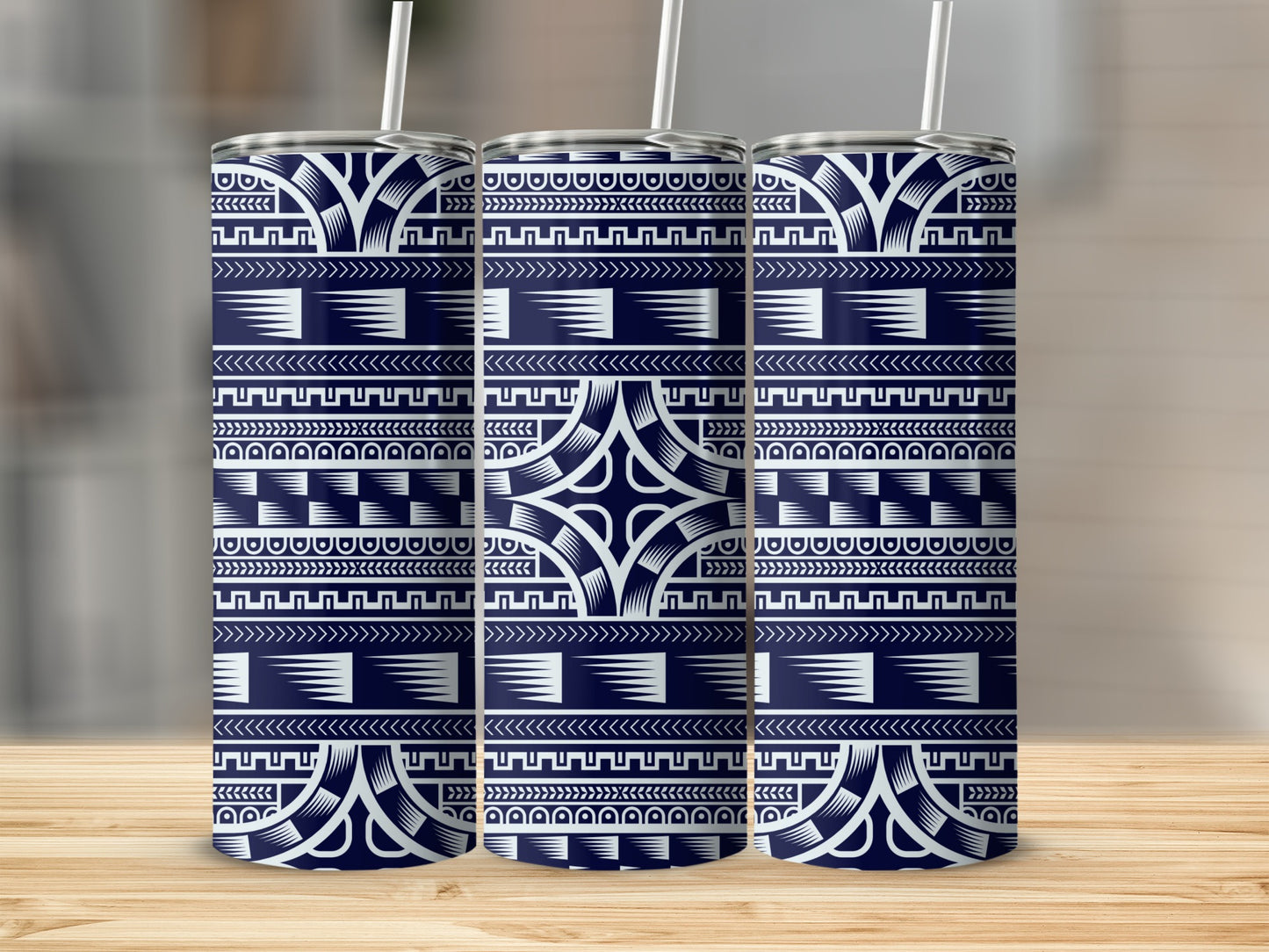 Geometric Tribal Pattern Insulated Tumbler Product