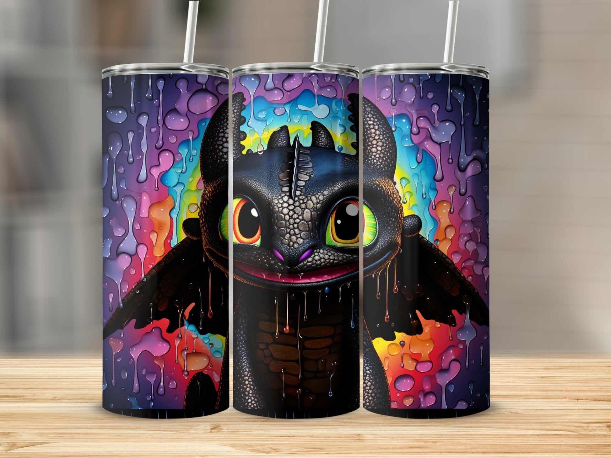 Colorful Dragon Design Insulated Drinkware Collection
