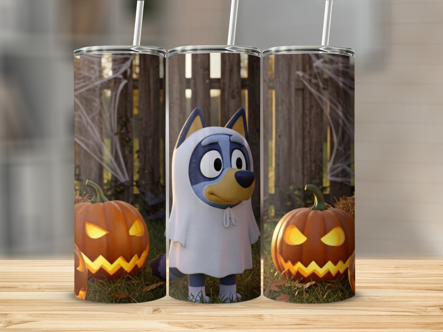 Bluey Halloween Jack O Lantern Ghost Tumbler product type