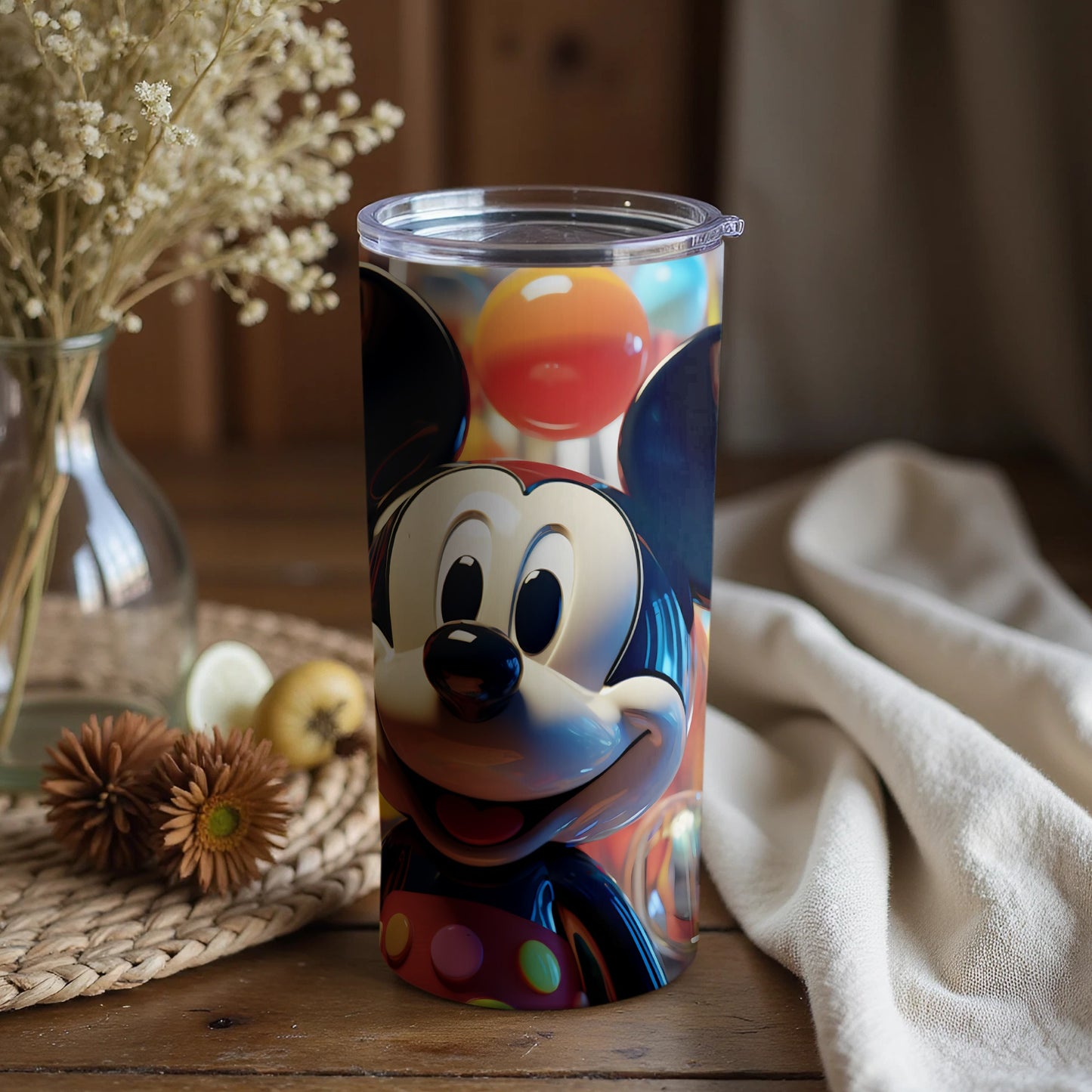 Classic Mouse Themed Colorful Travel Mug