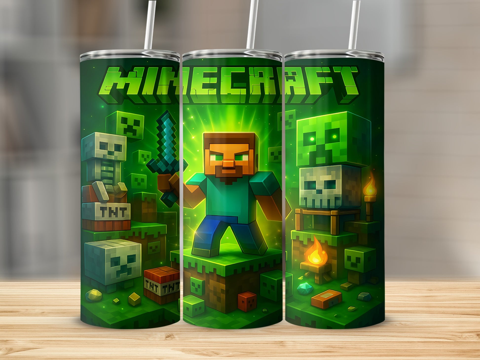 Minecraft Adventure Themed Beverage Tumbler