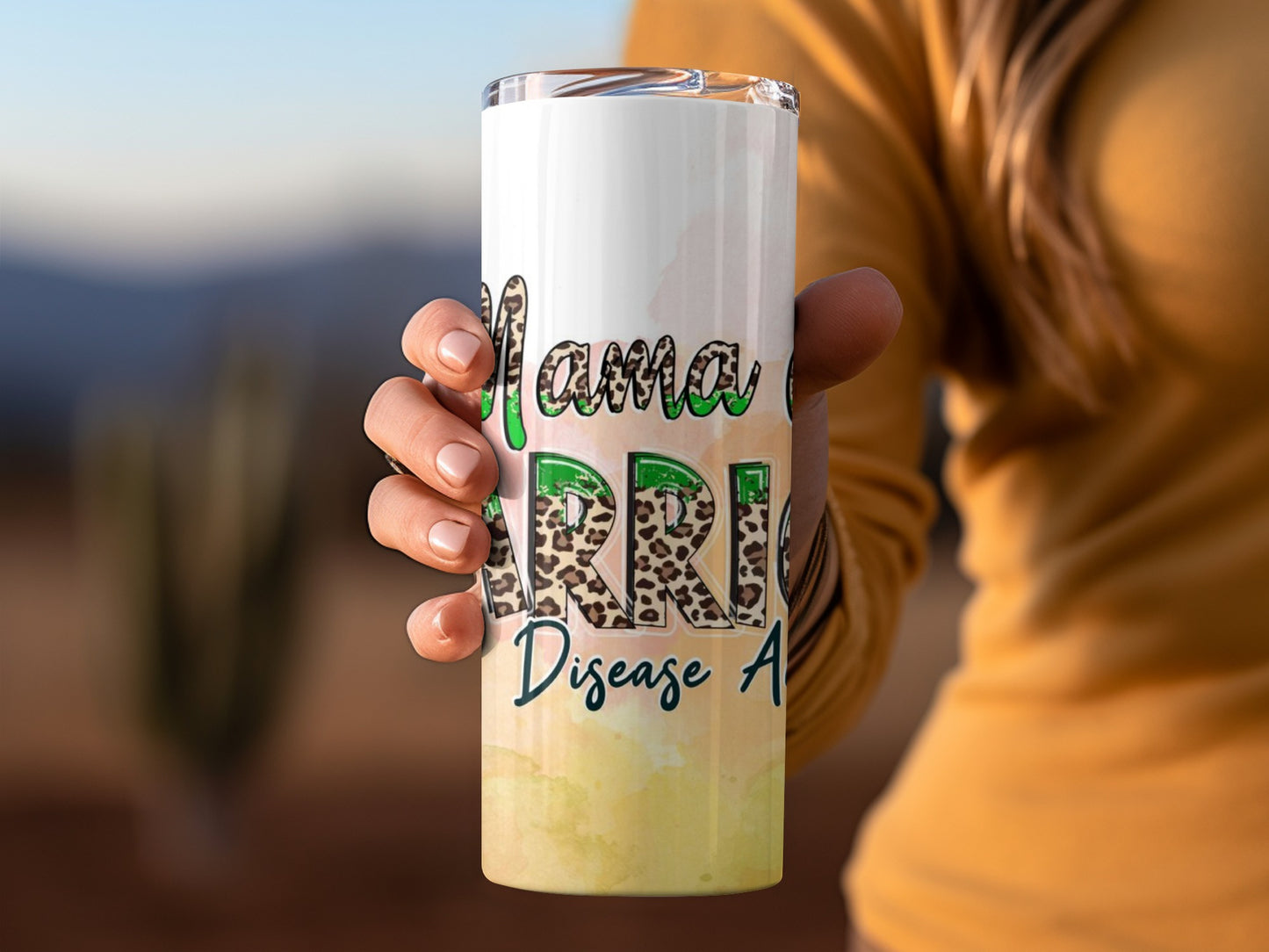 Mama Warrior Disease Awareness Tumbler Cup