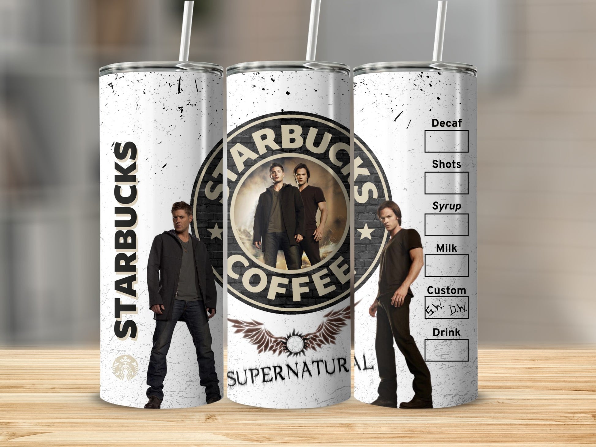 Supernatural Starbucks Custom Tumbler Coffee Drink Cup