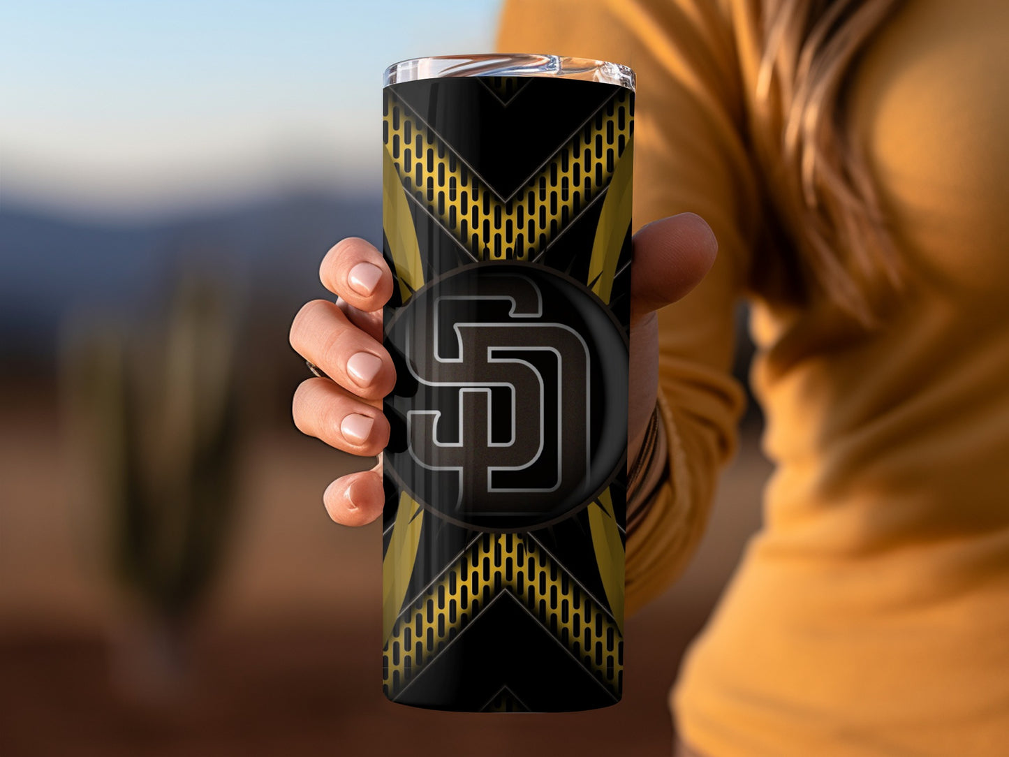 San Diego Padres Emblem Team Sports Pattern Design Tumblers