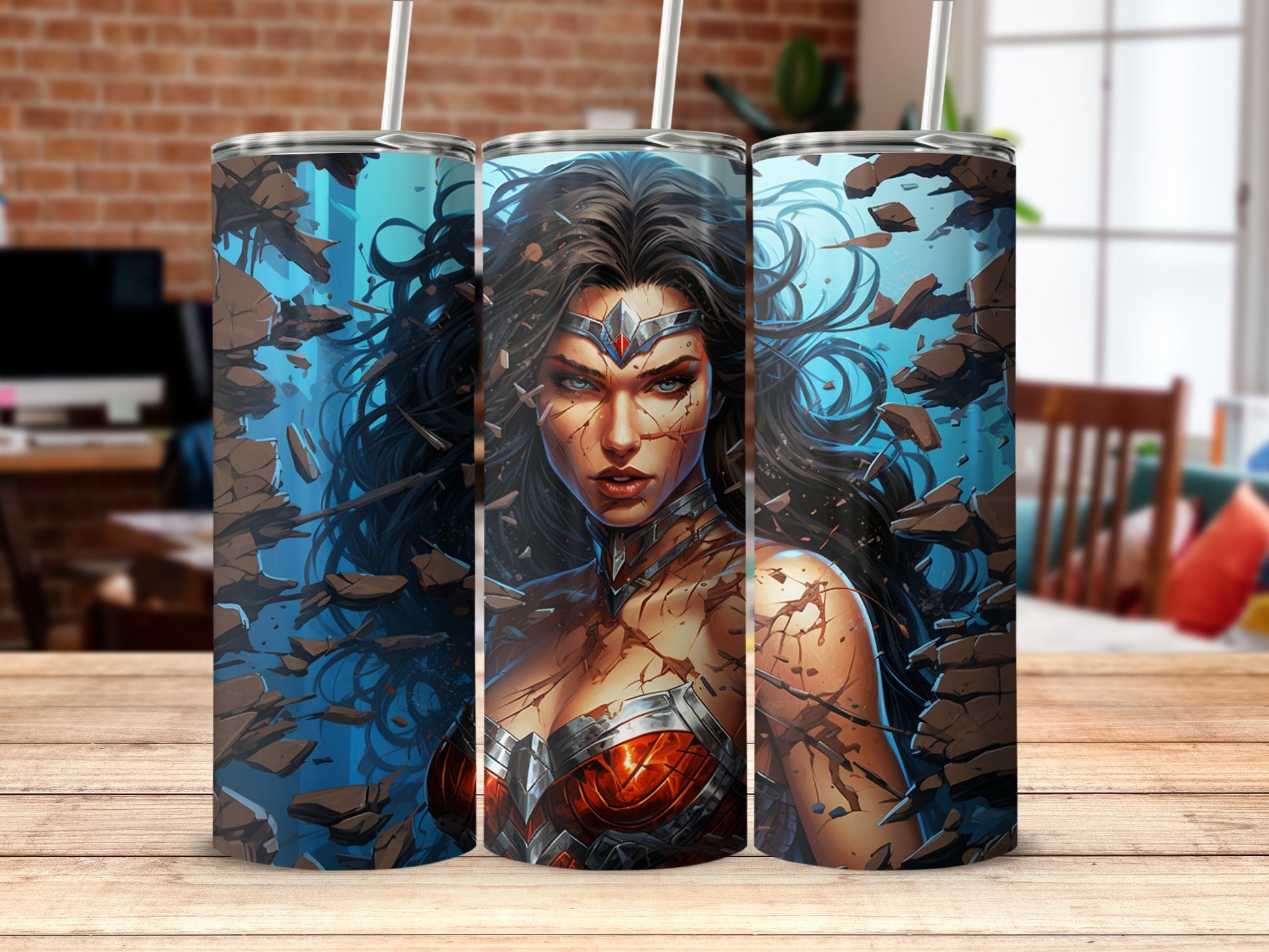Wonder Woman Illustrated Hero Tumbler Drinkware