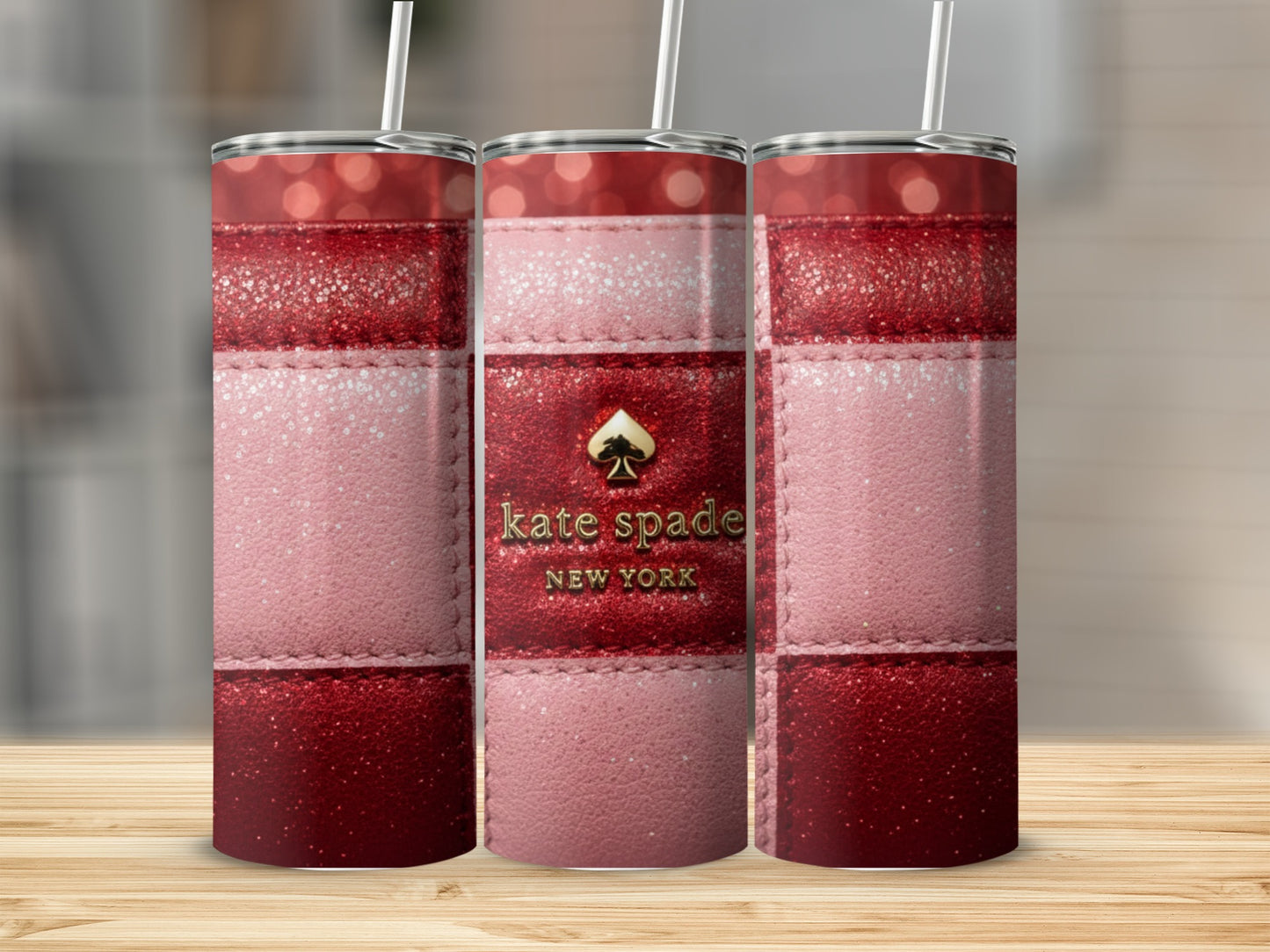 Inspired By Fabulous Kate Spade New York Checkered Print Design Tumblers