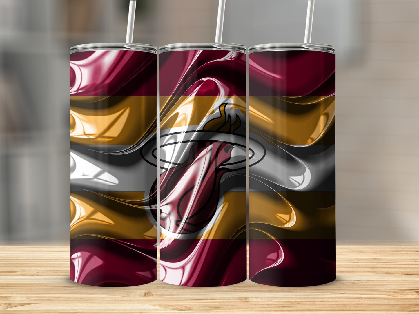 Miami Team Graphic Abstract Design Style Art Tumblers