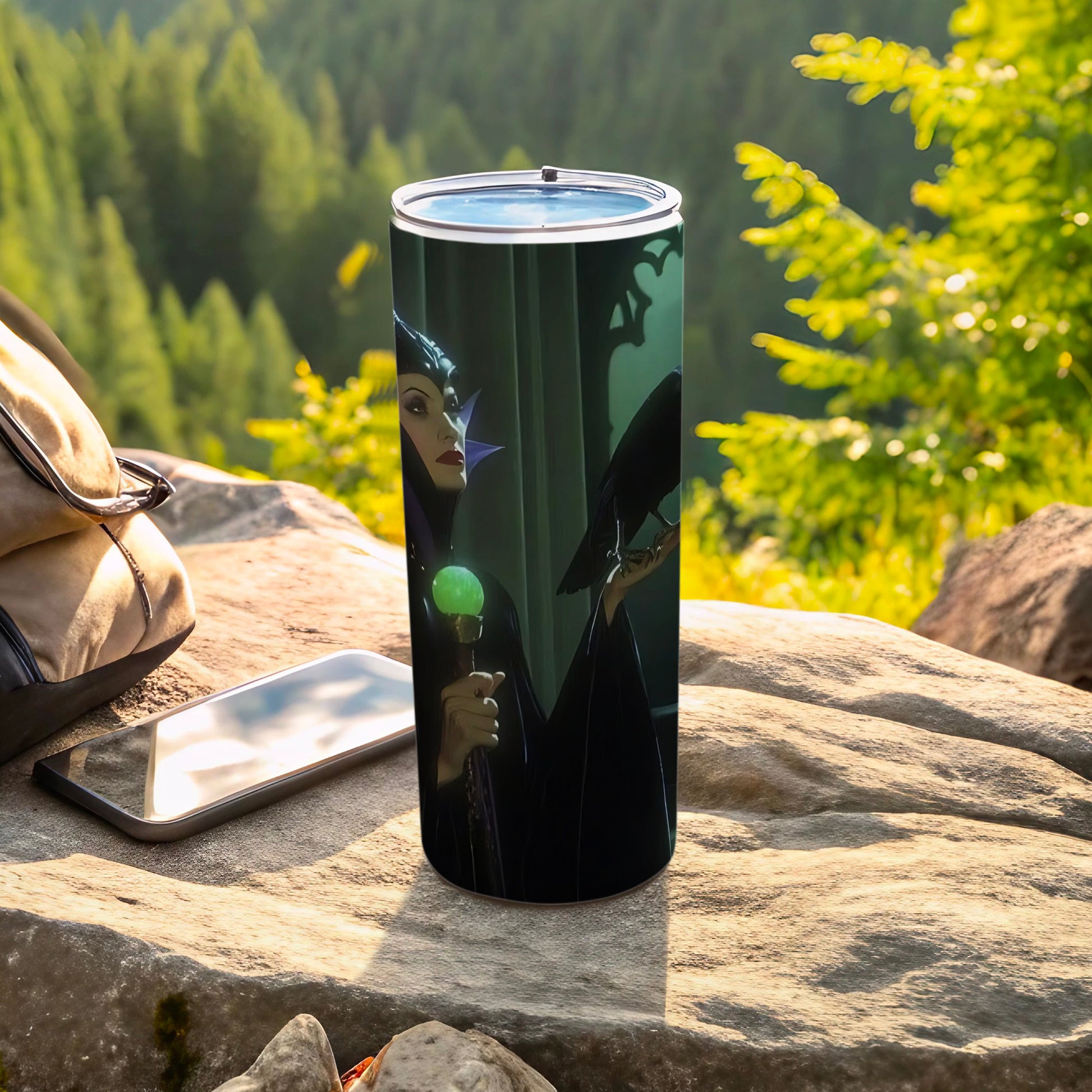 Enchanting Forest Scene Character Tumbler