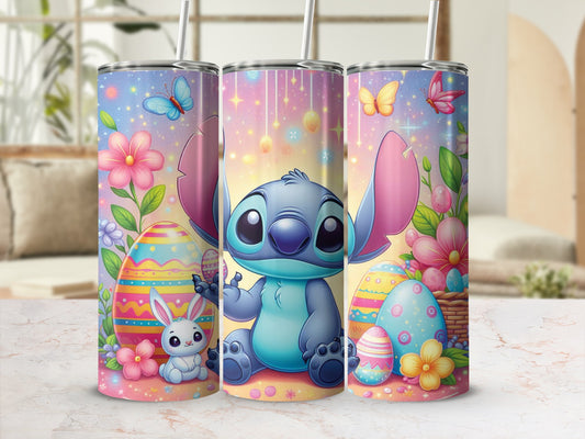 Stitch Easter Eggs Bunny Butterflies Flowers Colorful Spring product type