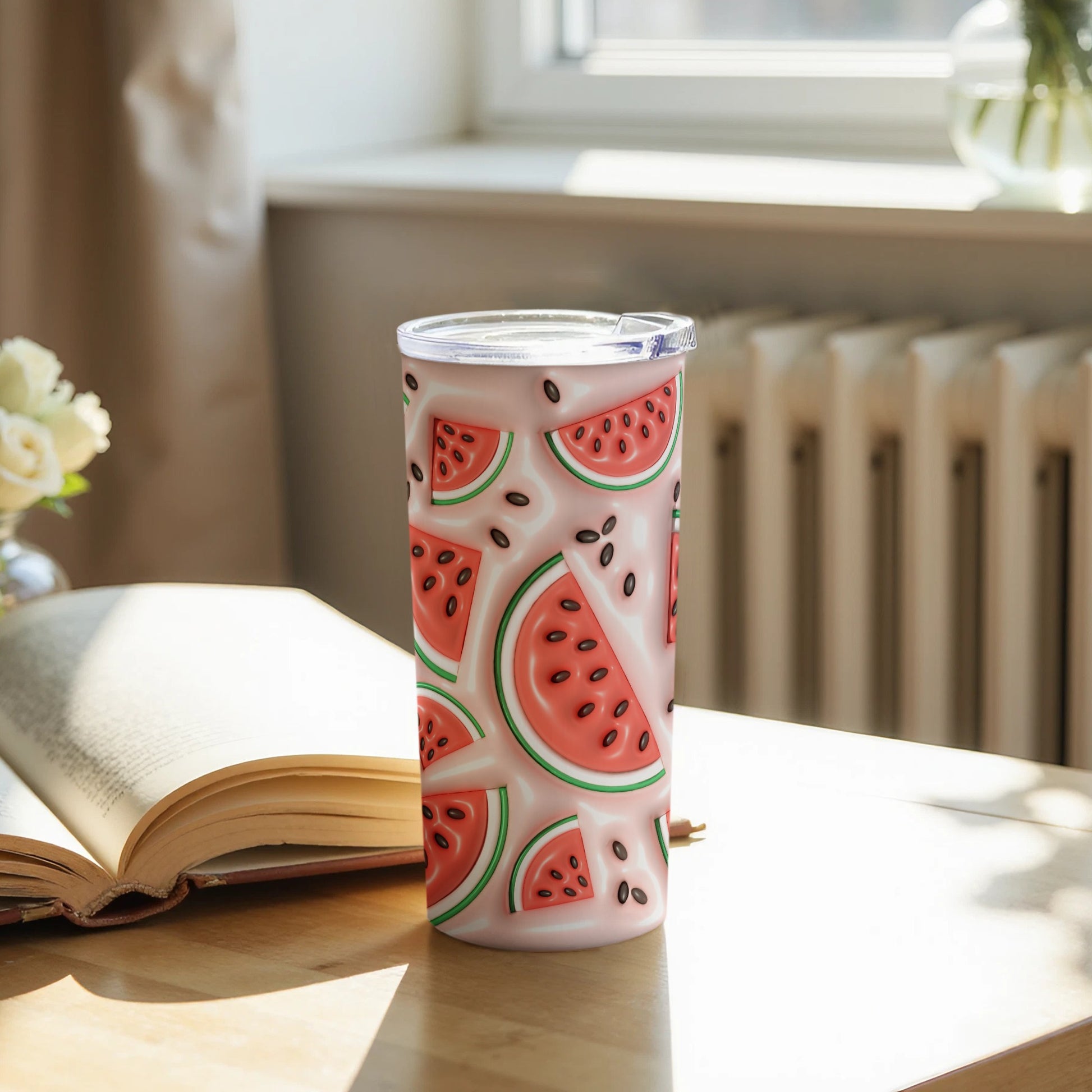 Vibrant Watermelon Tumbler Perfect for Summer Drinks
