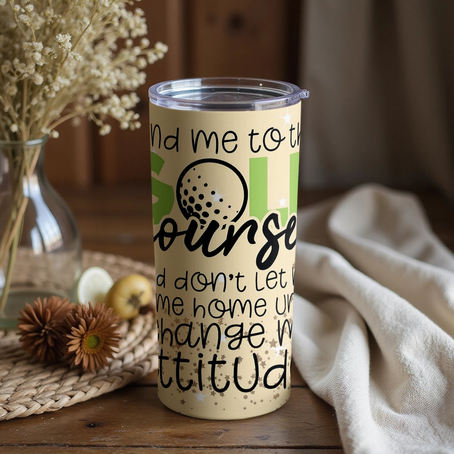 Motivational Quote Tall Travel Mug for Daily Inspiration