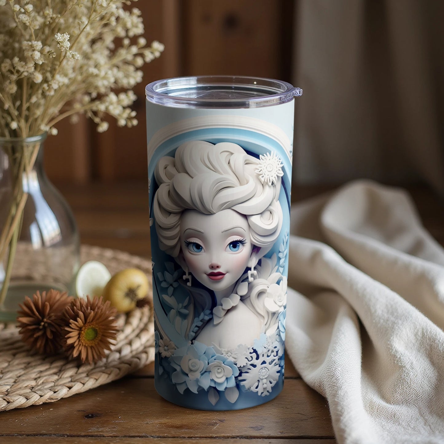 Elegant Decorative Tumblers with Unique Designs