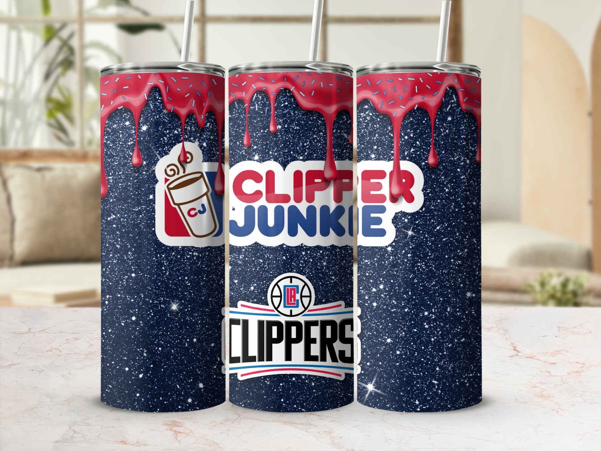 Clipper Junkie Clippers Themed Travel Tumbler Cup