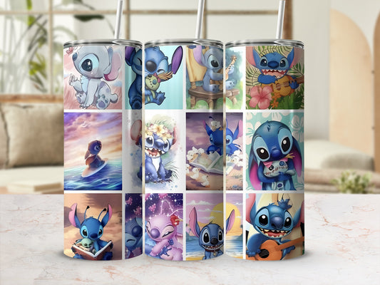 Adorable Stitch Character Design Tumbler for Lilo and Stitch Fans