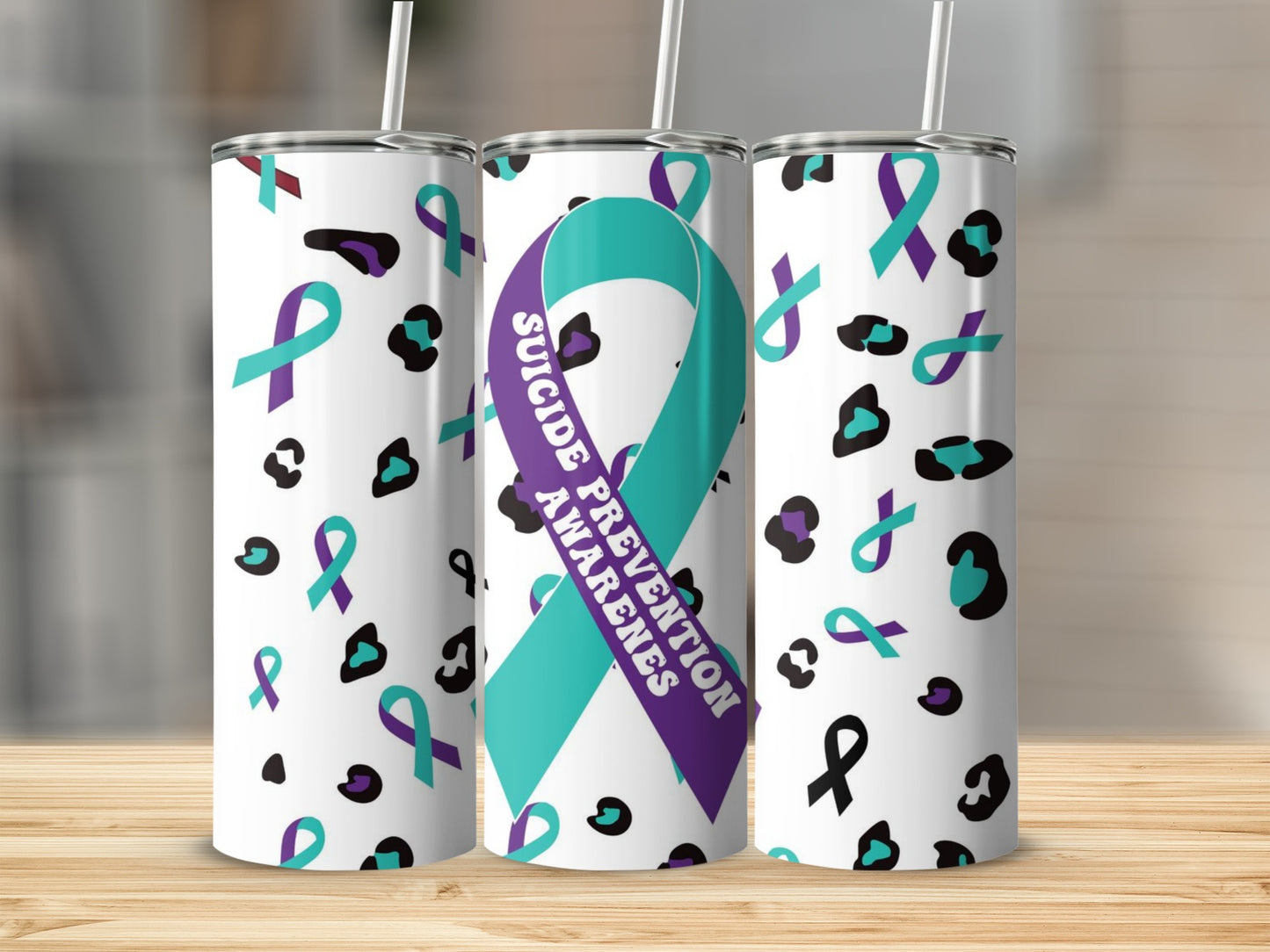 Suicide Prevention Awareness Ribbons Tumbler