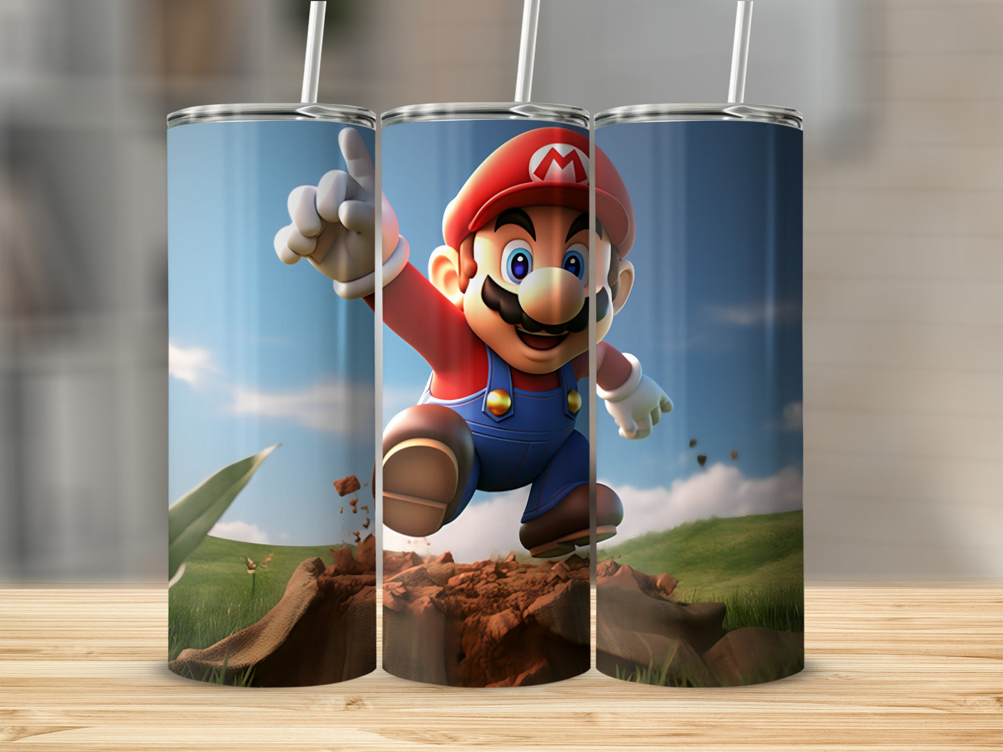 Jumping Cartoon Character Design Tumbler Product