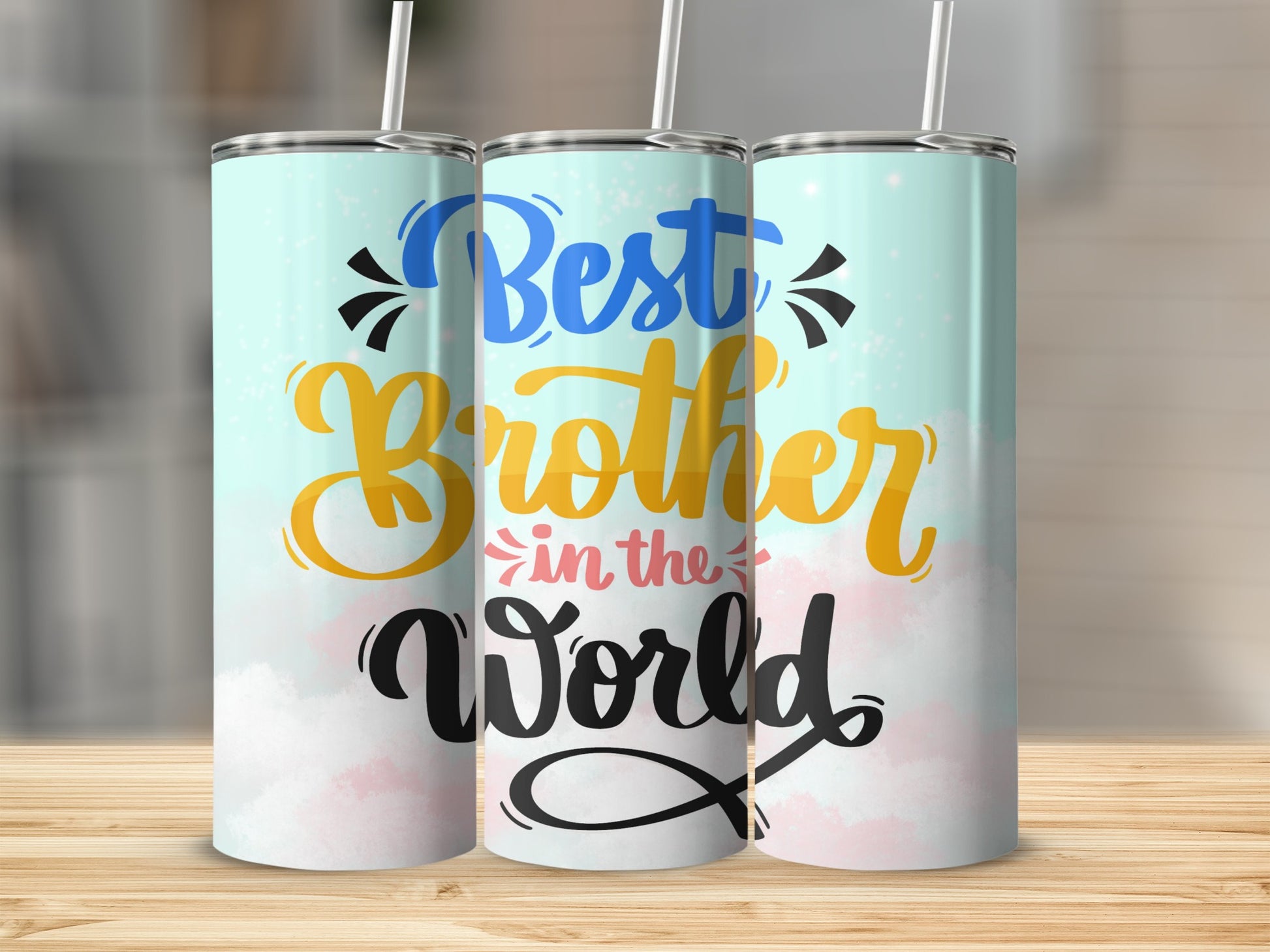 Best Brother in the World Tumbler Cup Gift