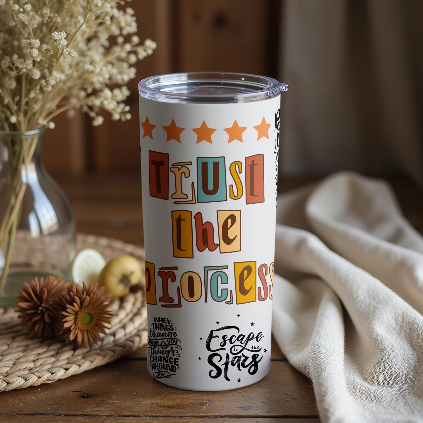 Trust the Process Escape to the Stars Tumbler