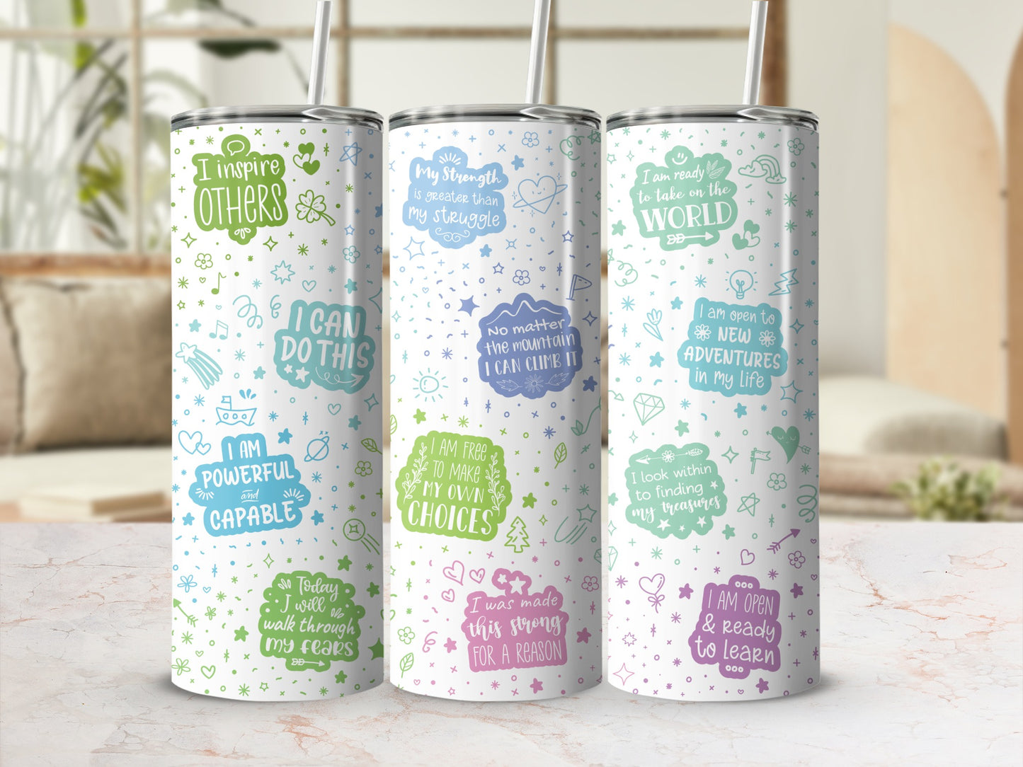 Motivational and Inspirational Quotes Tall Tumbler