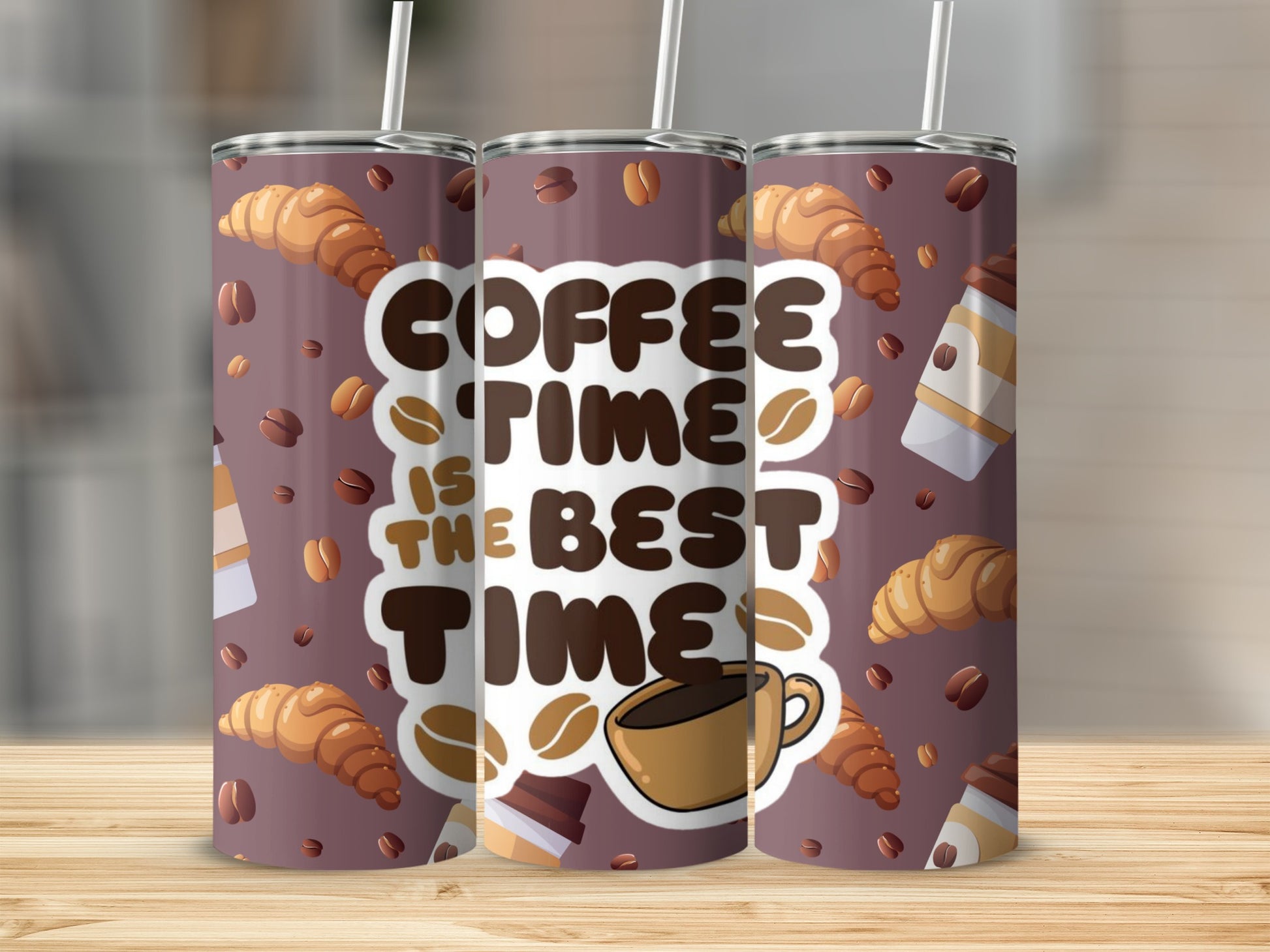 Coffee Time Is the Best Time Design Tumbler
