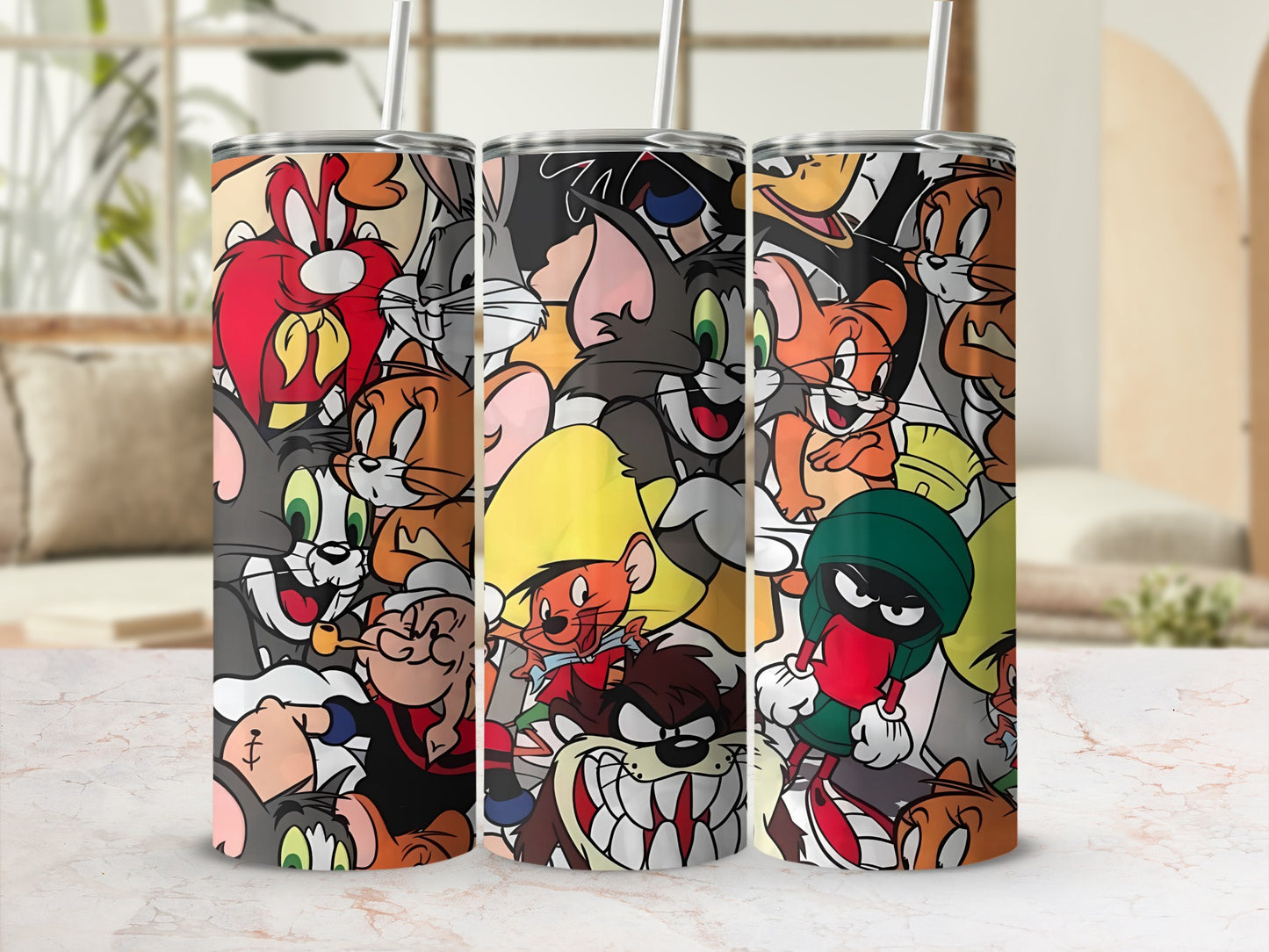 Classic Cartoon Characters Collage Design Product