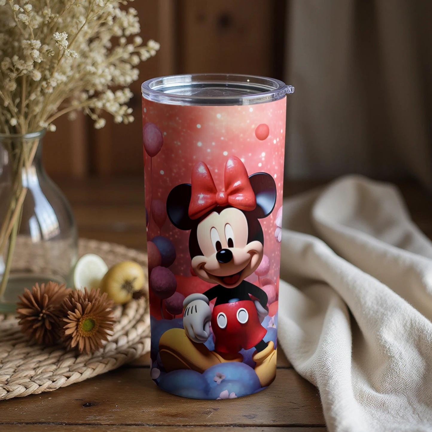 Minnie Mouse and Mickey Mouse Tumbler for Kids