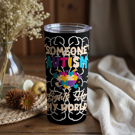 Someone Autism Lights Up My World Tumbler product