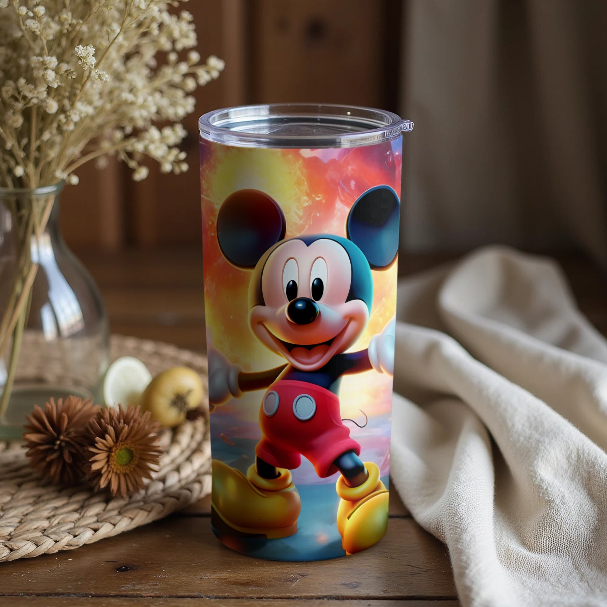 Vibrant and Fun Mickey Mouse Artwork Tumbler Product