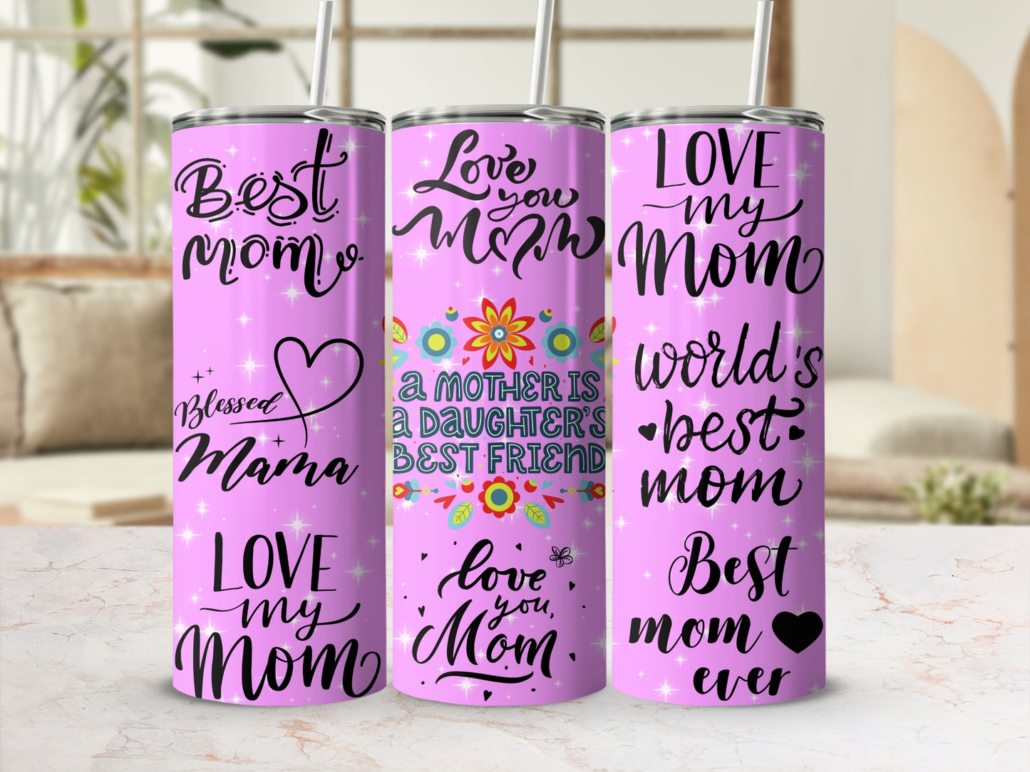 Inspirational Mother's Day Tumbler Gift for Best Mom Ever