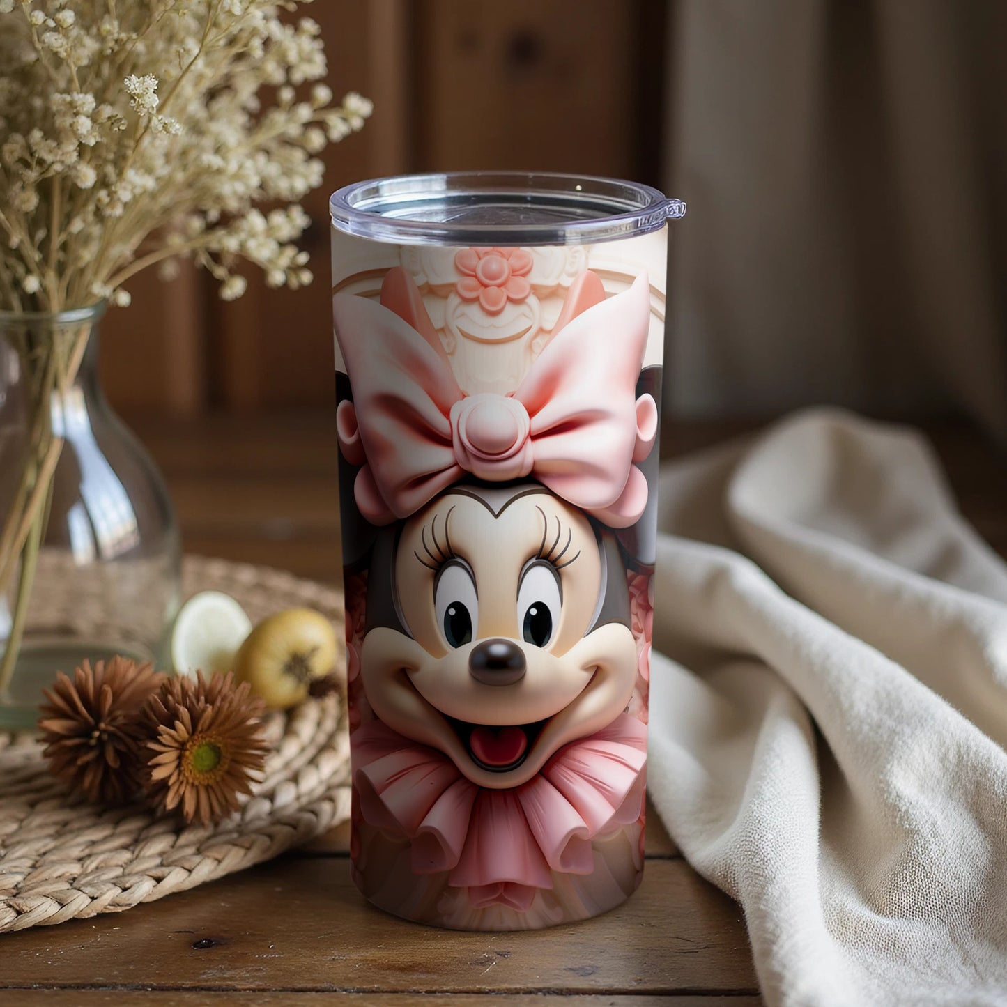 Cute Mouse Character Insulated Tumbler for Beverages