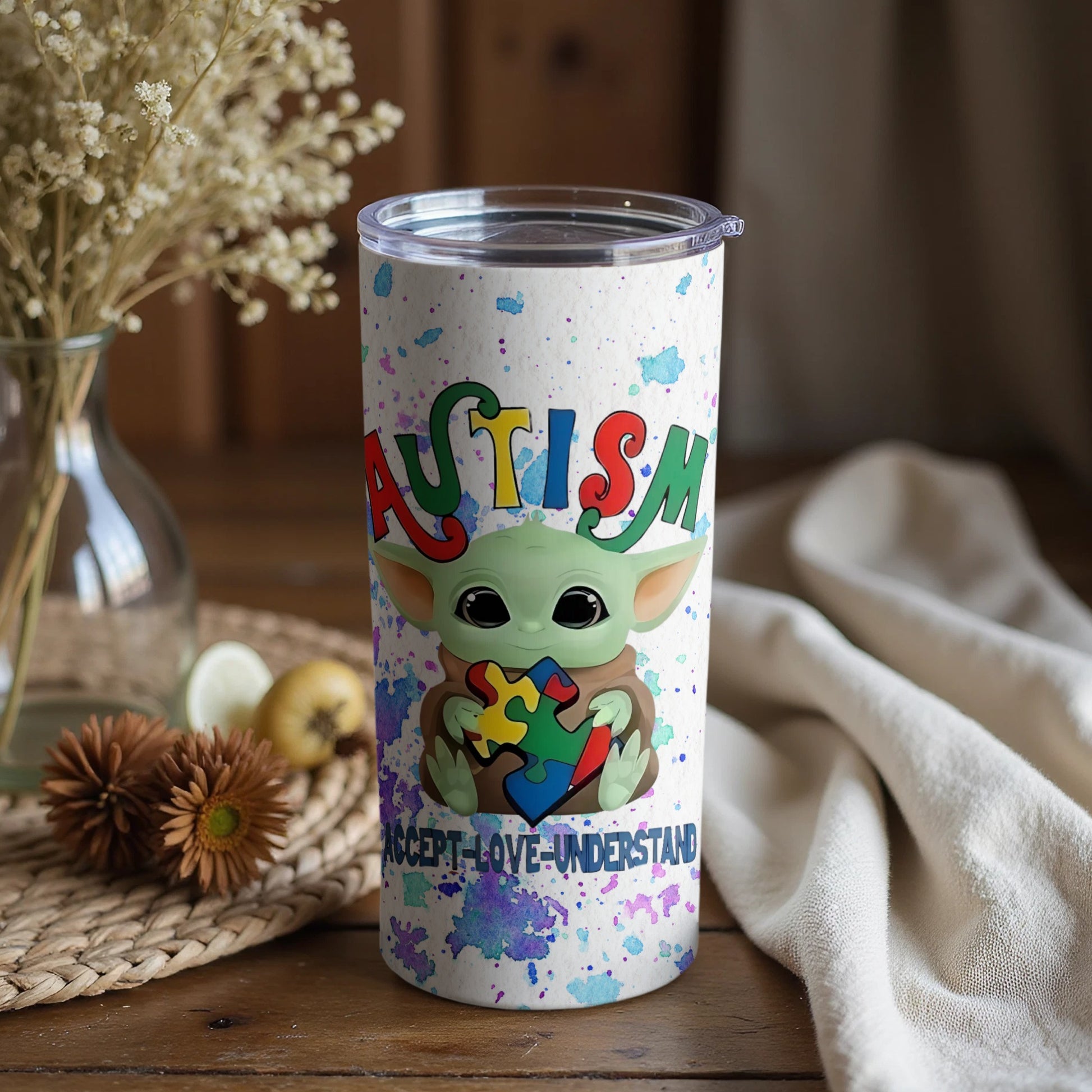 Autism Accept Love Understand Tumbler Product