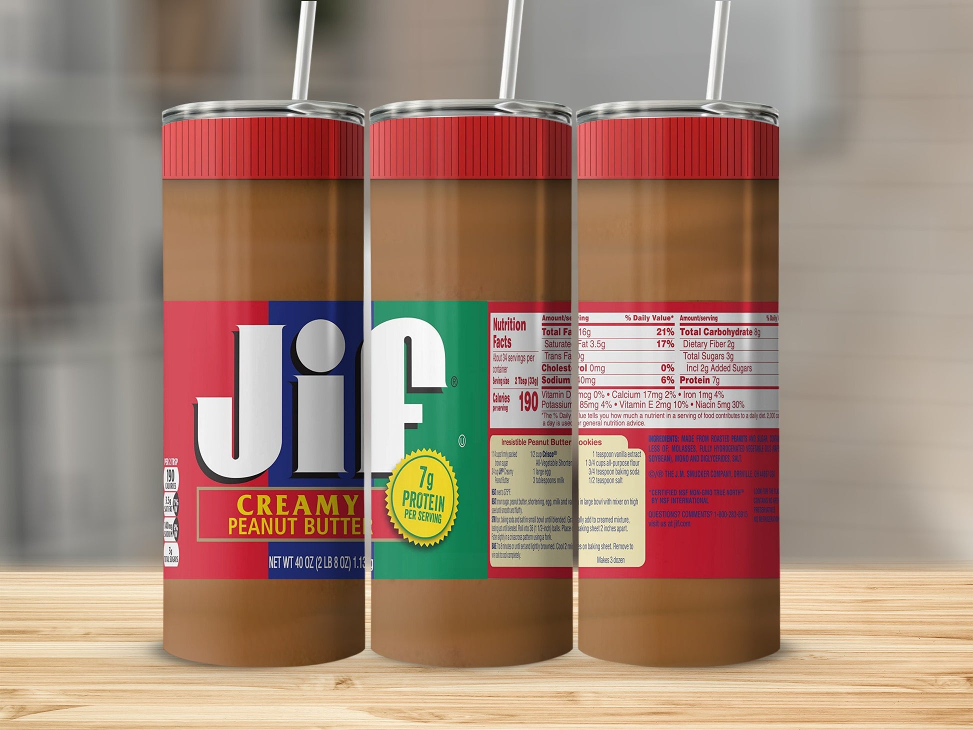 Jif Creamy Peanut Butter Nutrition Facts Tumbler product type