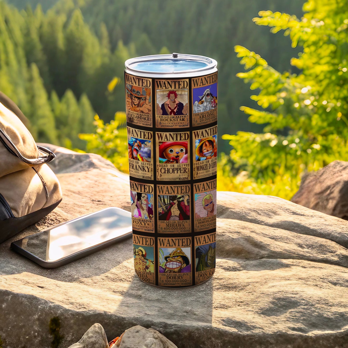 Anime Wanted Posters Tumbler for Drinks