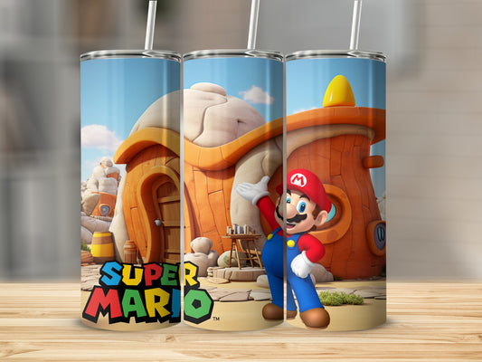 Super Mario Character Insulated Tumbler Cup with Straw